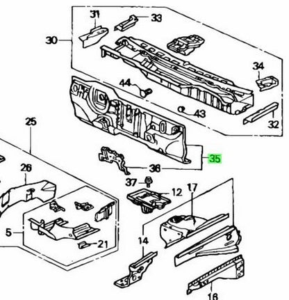 OEM Honda Civic EG EG6 EG8 EG9 61500-SR3-300ZZ Lower Dashboard Assembly Genuine1