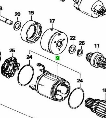 OEM HONDA Starter Motor CR-V 2.4L K24 31205-RTA-003