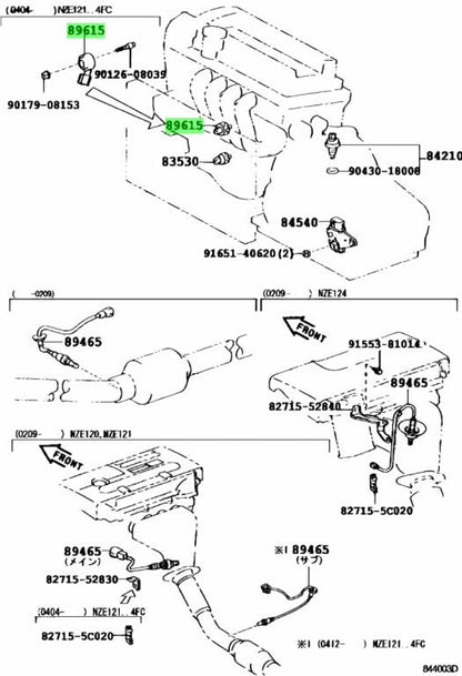 Genuine Toyota Knock Sensor 89615-52030 Corolla Allion Echo Funcargo1