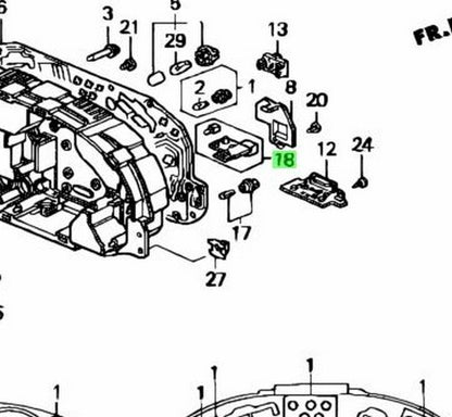 OEM Honda Integra DB8 DC2 SRS ABS Indicator Assembly 78190-ST7-N01 Genuine1