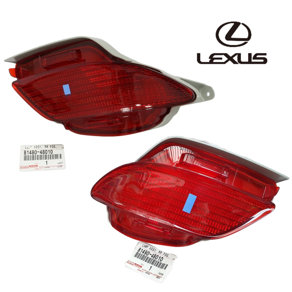 Genuine Lexus RX270/350/450H Rear Reflex Reflector RH LH 81480-48010 81490-480100