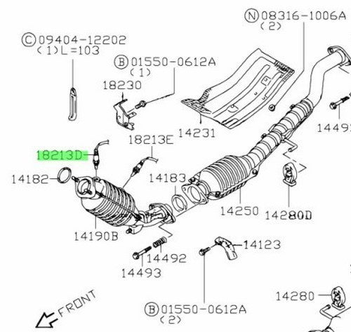 18213-64J10-000 Suzuki Sensor,a/f 1821364J10000, New Genuine OEM Part0