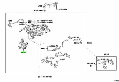 OEM Genuine TOYOTA Lexus Height Control Valve No.3 48097-50010 48097500101
