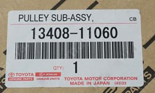 OEM PULLEY, CRANKSHAFT Genuine Toyota HiAce Van GDH201V 13408-110601