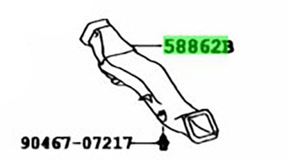 OEM Genuine TOYOTA Lexus Console Box Air Duct No.2 HVAC 58862-75020 58862750201