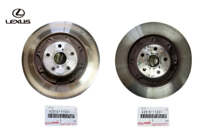 Genuine Toyota Front Brake Disc Rotor RH LH Set 43512-11031 43516-110310