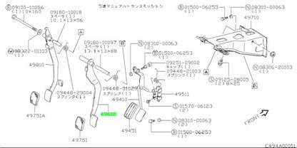 OEM Genuine SUZUKI Jimny Brake Pedal Assembly BrakeSystem 49610-80100 49610801000