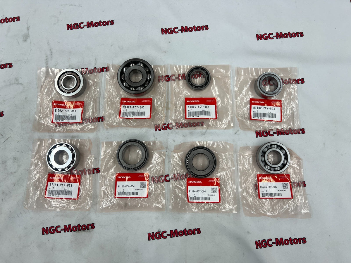 Genuine Honda S2000 AP1 AP2 S2K Transmission Gearbox Bearings Set of 8 OEM NEW