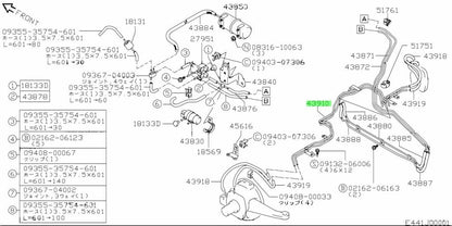 43910-81A20-000 Suzuki Pipe,fr axle hsg 4391081A20000, New Genuine OEM Part1
