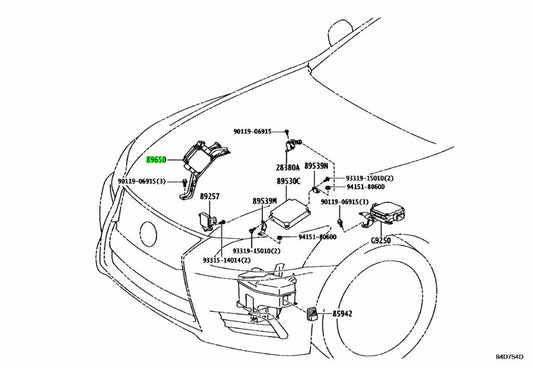 Toyota Genuine Computer Assembly, Power 89650-50310 NEW1