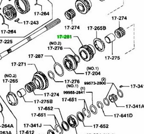 MAZDA RX-7 SPIRIT R MT5 FD3S GEAR,REVERSE R520-17-2811
