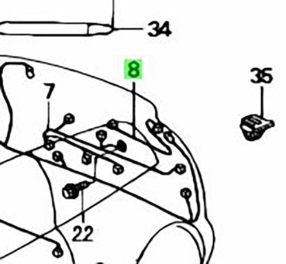 OEM Honda Civic EG Rear Wiper Sub Wire Harness Genuine 32129-SR3-0000