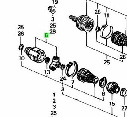 NEW Genuine Honda Inner CV Joint Assembly OEM 44310-S0A-9001