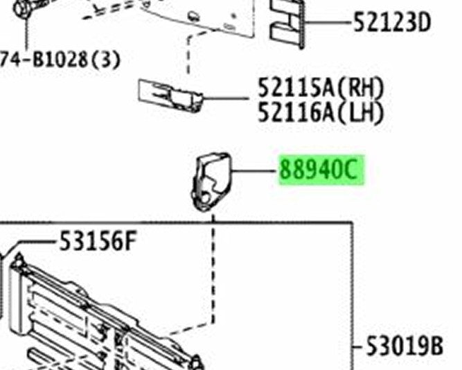 88940-30100 Toyota Genuine CROWN MAJESTA LEXUS Actuator Assy Swing Grille2