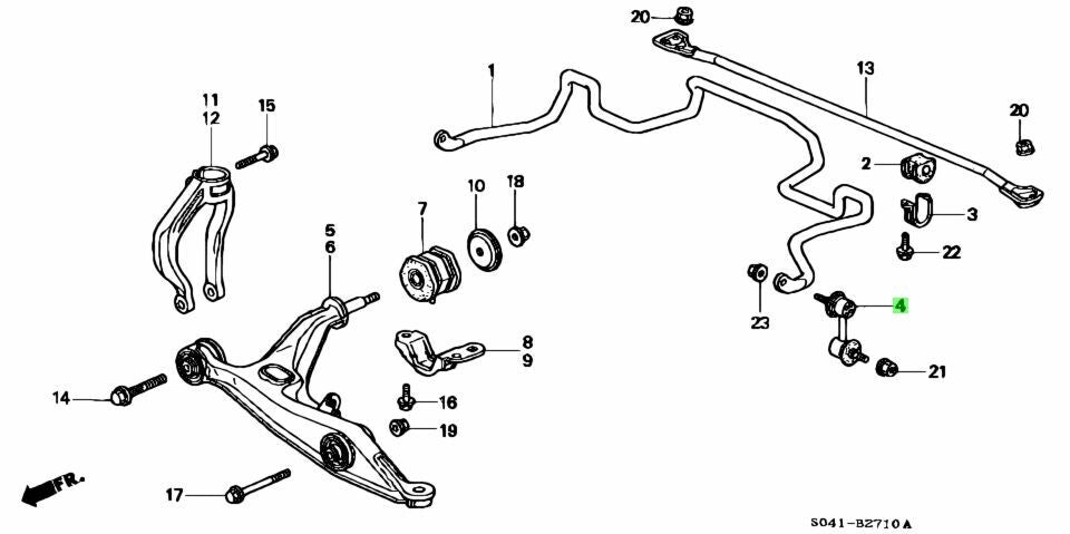 Genuine OEM Honda CR-V Front Sway Bar End Links 1997-2001