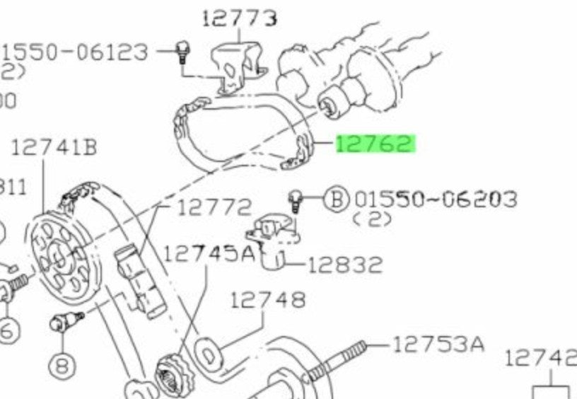 12762-85FA0-000 Suzuki Chain,timing 2nd,rh 1276285FA0000, New Genuine OEM Part2