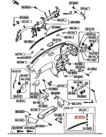 OEM MAZDA SUN SENSOR RX-7 FD3S F102-61-7511