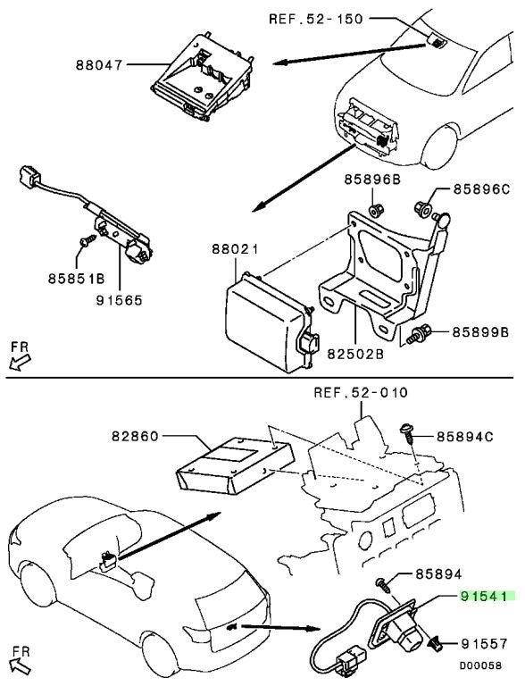 OEM Genuine Mitsubishi Outlander PHEV GG2W GG3W SCAMERA,RR VIEW 8781A1631