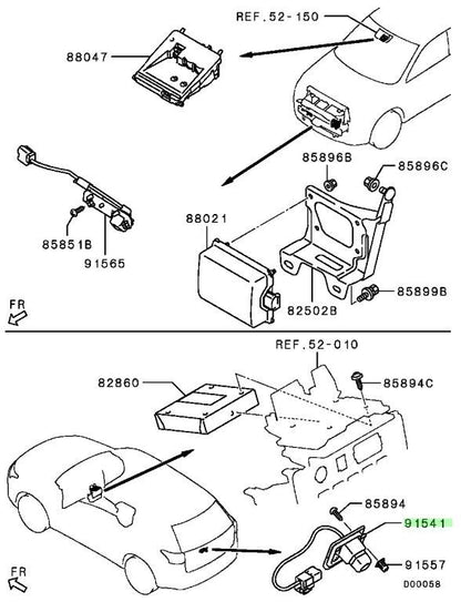 OEM Genuine Mitsubishi Outlander PHEV GG2W GG3W SCAMERA,RR VIEW 8781A1631