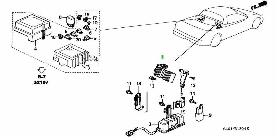 Honda Acura Genuine New NSX NA1 Resistor Assy For Fuel Pump 16717-PR7-A011