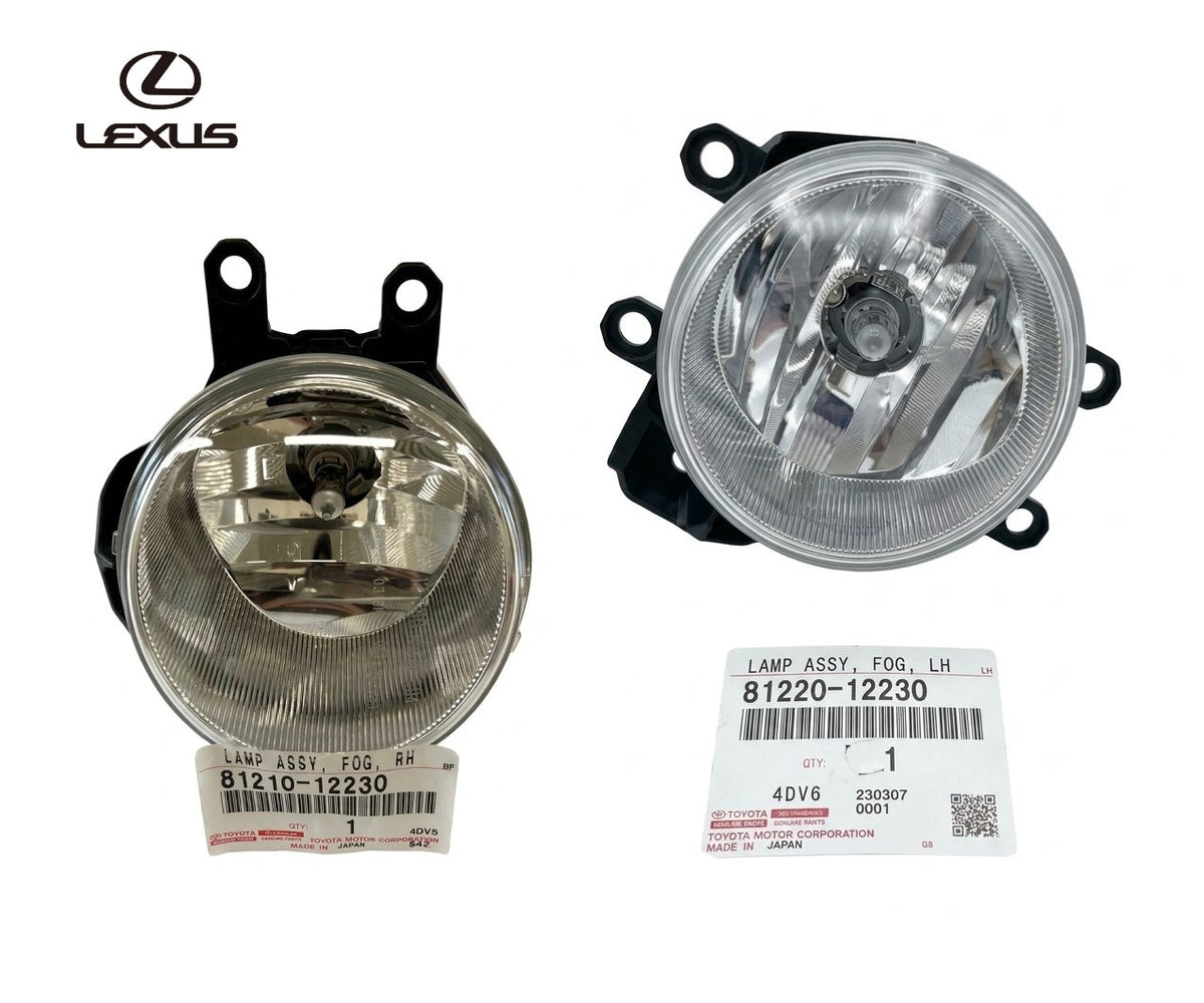Genuine Toyota Lexus Front Fog Lamp Assembly RH LH Set 81210-12230 81220-122300