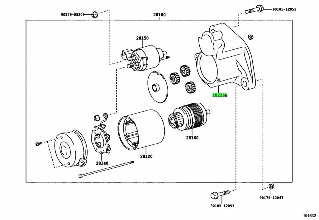 28226-0L180 Toyota Genuine KIT REPAIR SERVICE 282260L180 NEW OEM2