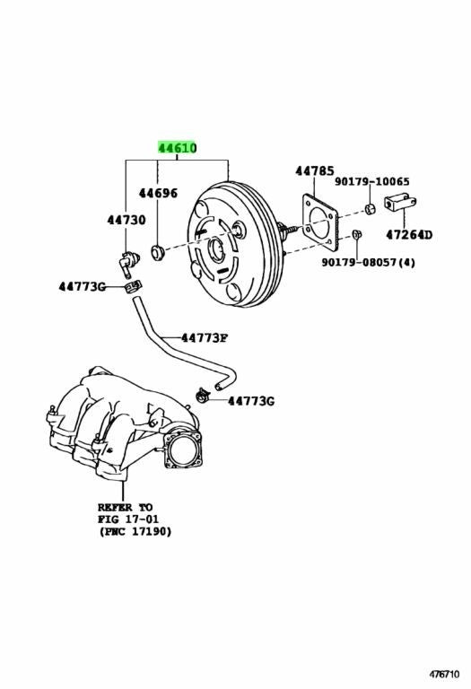 OEM Genuine Toyota Lexus RX270/350/450H BrakeBooster Assy 44610-48311 44610483111