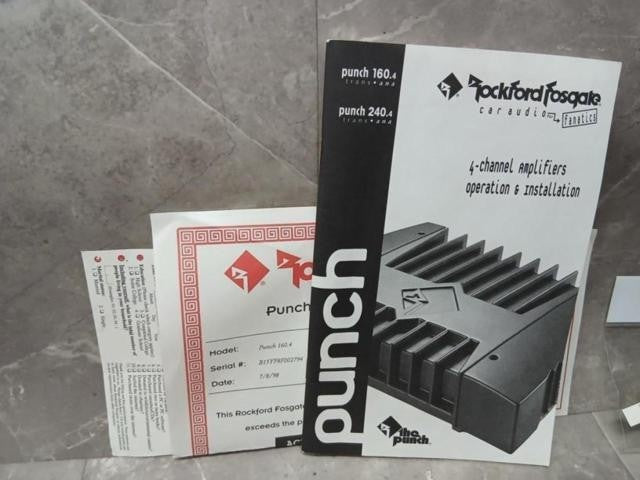 Rockford PUNCH 160.4 Power Amplifier7