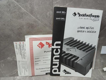Rockford PUNCH 160.4 Power Amplifier7