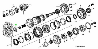 Genuine Honda S2000 AP1 AP2 S2K Transmission Gearbox Bearings Set of 8 OEM NEW