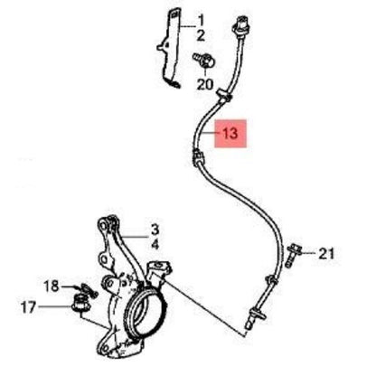 57450-SZW-J01 HONDA STEP WAGON Genuine ABS sensor JDM