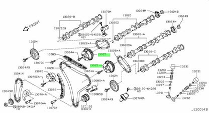 Genuine Nissan 350Z Z33 GT-R R35 Intake Camshaft Timing Sprocket 13025-JK21A OEM1