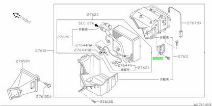 OEM AMPLIFIER ASSEMBLY, FAN CONTROL Genuine Nissan 200SX 27761-35F001