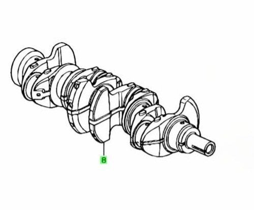 OEM Engine CRANKSHAFT COMP. Genuine Honda CR-V DBA-RE3/RE4 13310-PPA-000