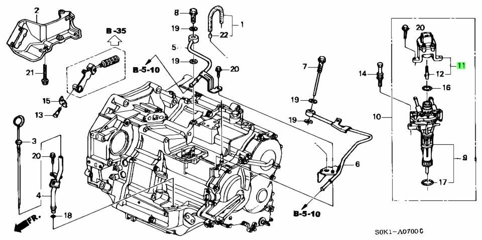 Honda LAGREAT NSX INSPIR Vehicle Speed Sensor 78410-SV4-003 OEM Genuine1