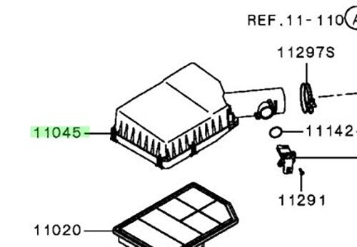 OEM Genuine Mitsubishi Outlander PHEV GG2W COVER,AIR CLEANER 1500A3731