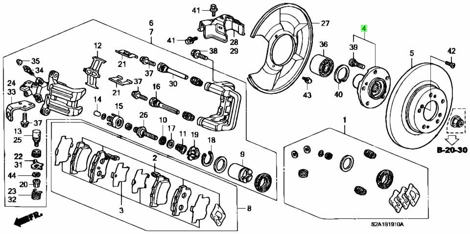 OEM Wheel Hubs Rear Driver and Passenger Side SET Honda 2000-2009 S2000 ABA-AP1