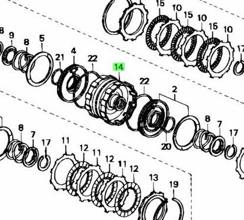 OEM HONDA SECOND CLUTCH GUIDE AT TRANSMISSION CR-V INTEGRA 22610-PF4-0101