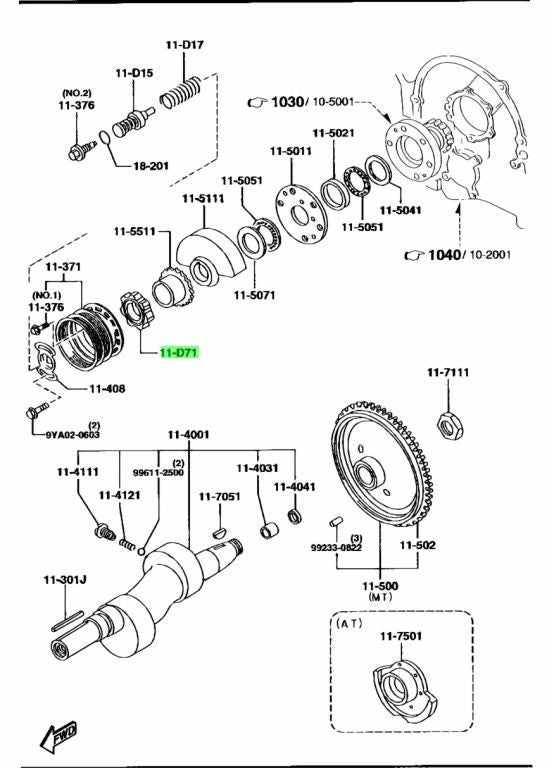 OEM Mazda RX-7 FD3S 13B-REW Twin Turbo Distributor Gear N3C1-11-D710
