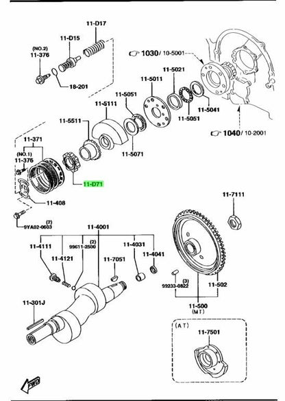 OEM Mazda RX-7 FD3S 13B-REW Twin Turbo Distributor Gear N3C1-11-D710
