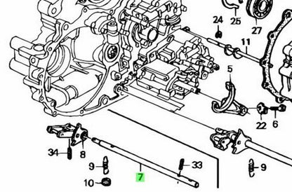 OEM HONDA SHAFT, CONTROL Civic EG6 Del Sol 24411-P24-J001