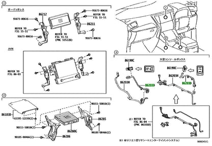 OEM Genuine TOYOTA Lexus Stereo Component Wire No.1 Harness Audio 86203-58410