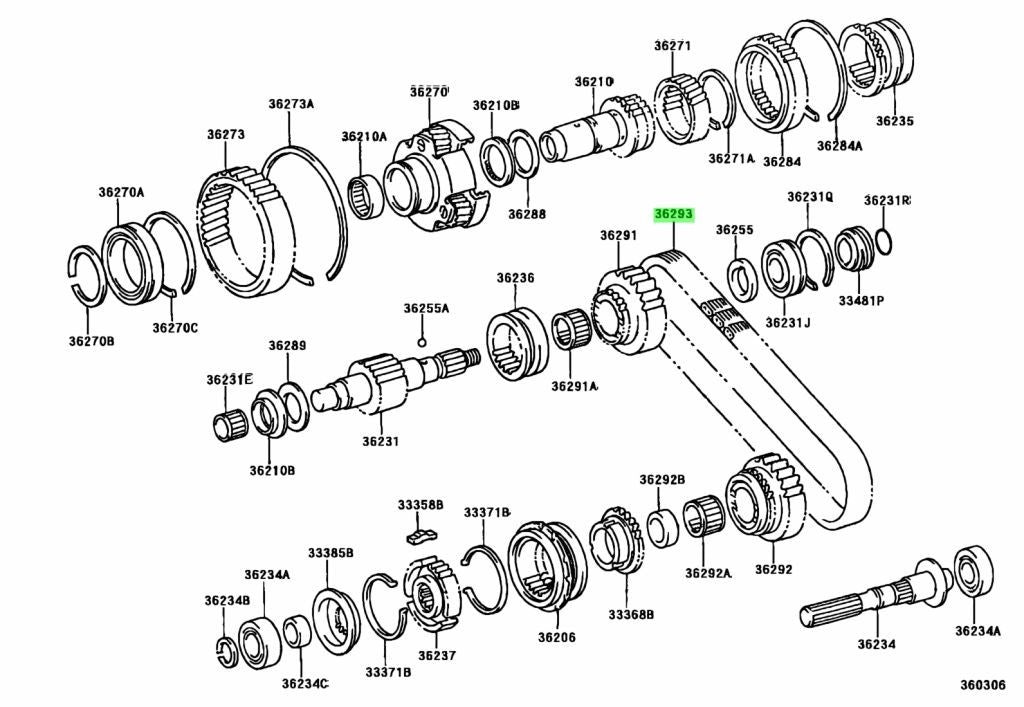Toyota TownAce LiteAce 4WD 1989-1995 Transfer Case Drive Chain 36293-26010 OEM1