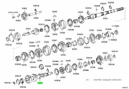 Genuine Toyota Counter Gear 33421-280540