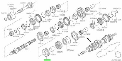 Genuine Nissan 350Z 370Z Infiniti G35 G37 6MT Main Shaft 3rd Gear 32215-CD0042