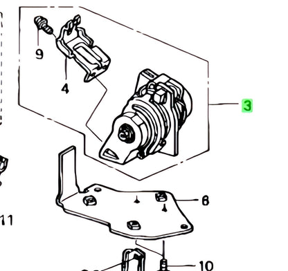 Genuine OEM Honda 37971-RDJ-A01 Accelerator Pedal Sensor Assembly