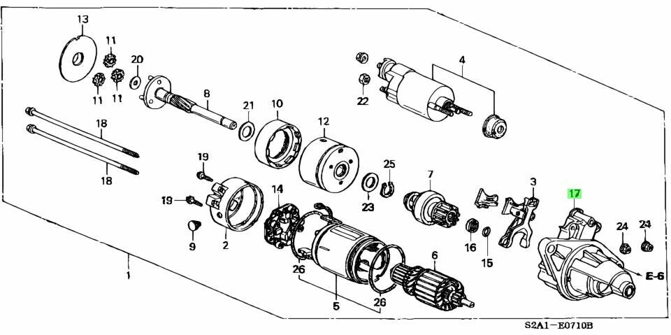 OEM HOUSING COMP., DRIVE SIDE 2004-2009 Honda S2000 AP2 31201-PCX-A01