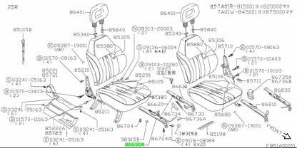 86830-56B10-000 Suzuki Adjuster,fr seat slide 8683056B10000, New Genuine OEM Par0