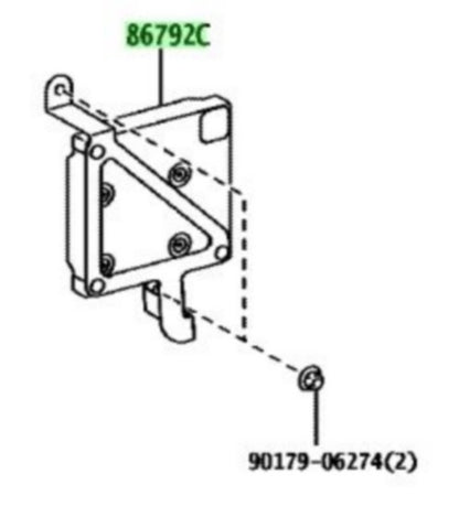 Genuine Toyota Hiace GDH201V Parking Assist Computer OEM 86792-260901