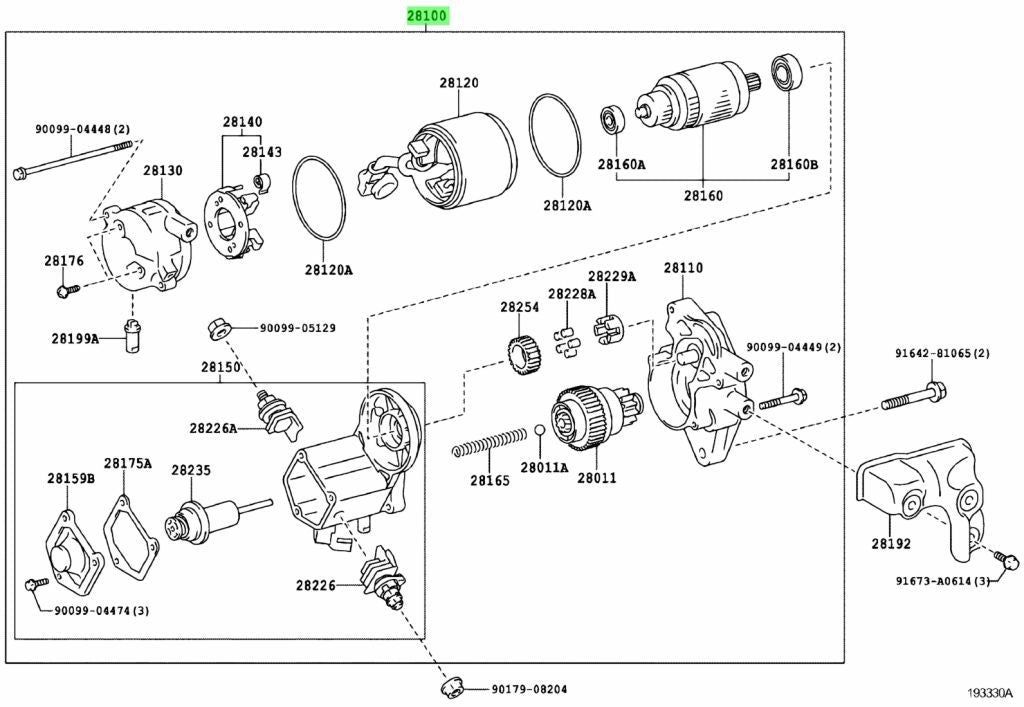 Toyota Genuine STARTER ASSY 28100-31131 NEW1